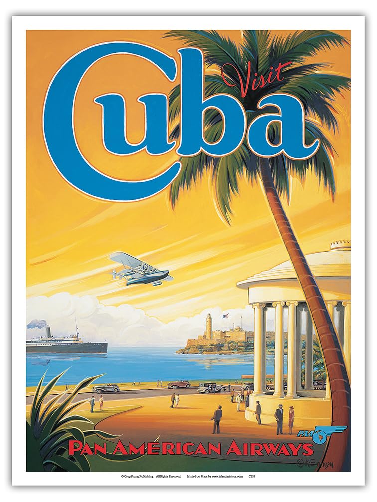 Amazon.com: Visit Cuba - Pan Am (PAA) - Havana Bay - Morro Cabana